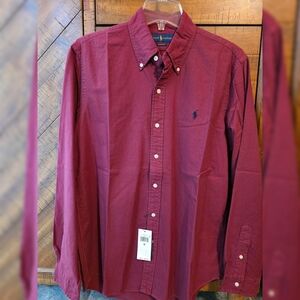 NWT! Polo Ralph Lauren Shirt Classic Fit Button Down Sz. Medium
